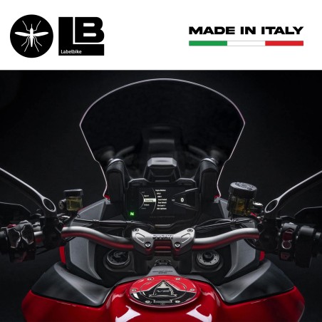 Sticker de protection de bouchon de réservoir 3D compatible avec Ducati Multistrada V2 2022