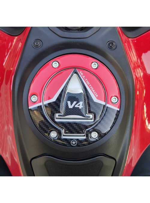 Adesivo 3D Protezione Tappo Serbatoio compatibile con Ducati Multistrada V4 2021