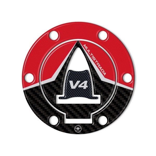 Adhesivo protector de tapón de depósito 3D compatible con Ducati Multistrada V4 2021