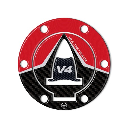 Adhesivo protector de tapón de depósito 3D compatible con Ducati Multistrada V4 2021