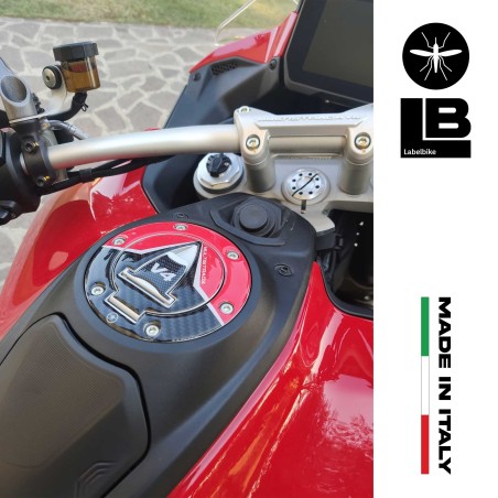Autocollant de protection de bouchon de réservoir 3D compatible avec Ducati Multistrada V4 2021