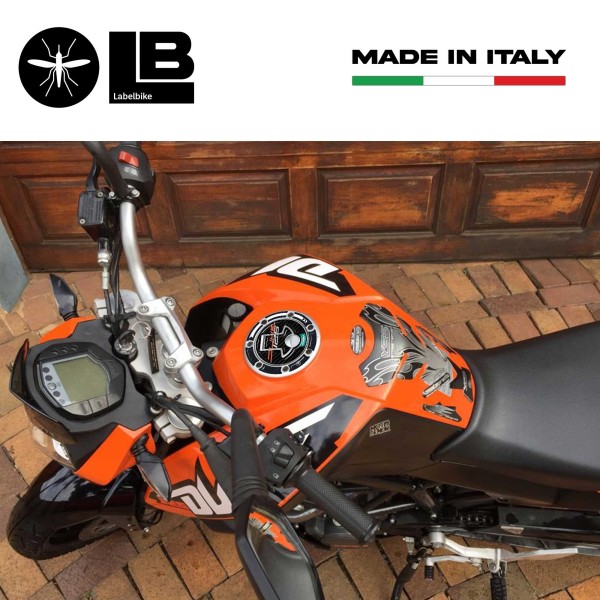 Adhesivo 3d tapa del tanque de protección pegatina compatible con Ktm 125 Duke 2013-2016