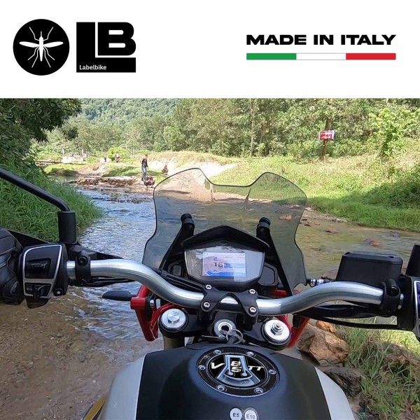 3D Tankdeckelschutz Aufkleber kompatibel mit Moto Guzzi V85TT 2019-2025