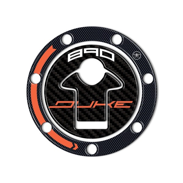 Autocollant de protection de bouchon de réservoir 3D compatible avec la moto KTM 890 Duke 2021-23