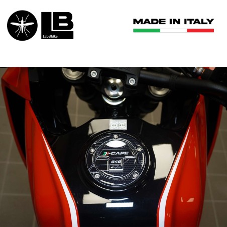 Adhesivo 3D protector de tapón de depósito compatible con Moto Morini X-CAPE 2022