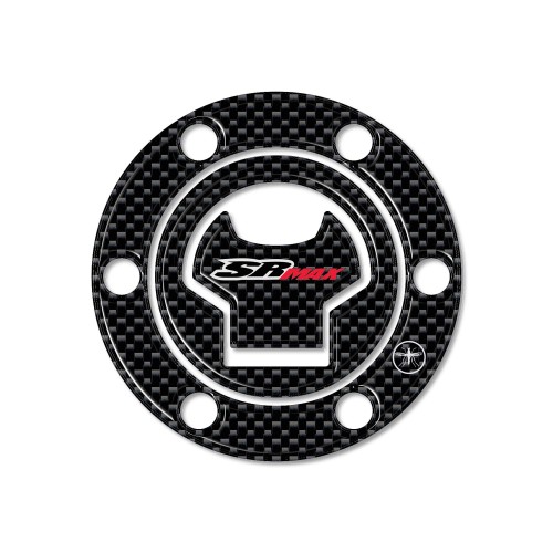 Autocollant de protection de bouchon de réservoir 3D Compatible avec Scooter Aprilia Sr Max