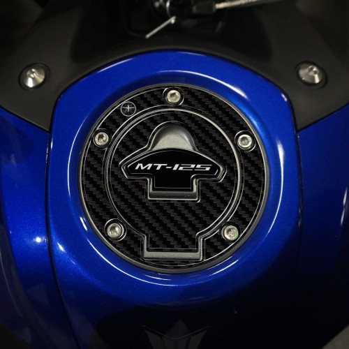 Autocollant de protection de bouchon de réservoir 3D compatible avec Yamaha Mt-125 2020-2025