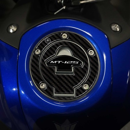 Autocollant de protection de bouchon de réservoir 3D compatible avec Yamaha Mt-125 2020-2025