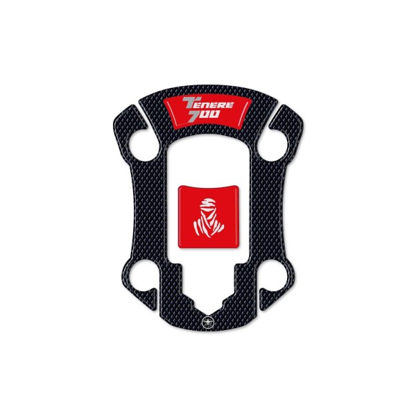 Autocollant 3D de protection de bouchon de réservoir compatible avec Yamaha Tenere 700 à partir de 2019.