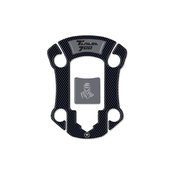 Autocollant 3D de protection de bouchon de réservoir compatible avec Yamaha Tenere 700 à partir de 2019.