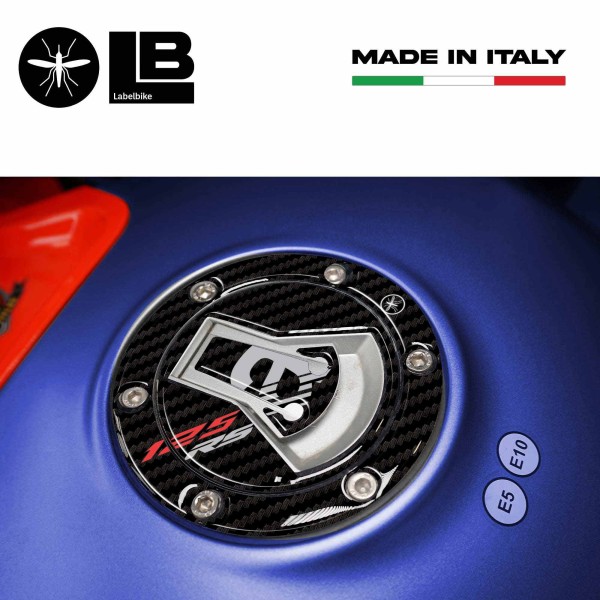 Selbstklebender 3D Tankdeckelschutz Motorrad kompatibel mit Aprilia RS 125