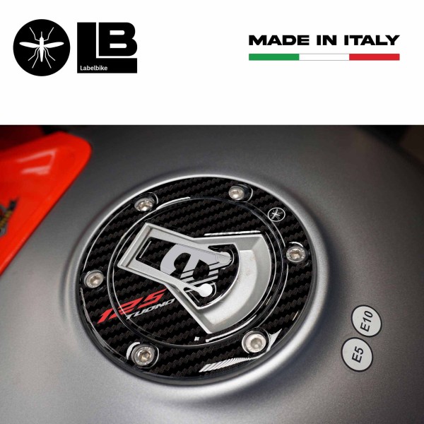 Selbstklebender 3D Tankdeckelschutz Motorrad kompatibel mit Aprilia Tuono 125