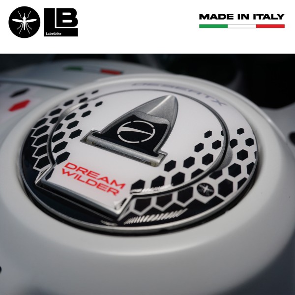 Sticker 3D Tank cap protection motorbike compatible with Ducati DesertX