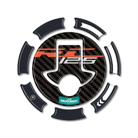 Sticker 3D Tank cap protection motorbike compatible with KTM RC 125 2015-2021