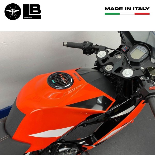 Autocollant 3D Bouchon de réservoir protection moto compatible avec KTM RC 125 2015-2021