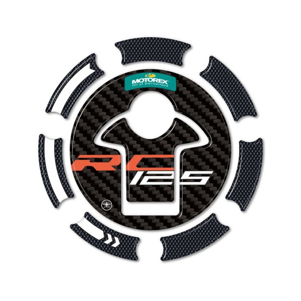 Autocollant 3D Bouchon de réservoir protection moto compatible avec KTM RC 125 2022