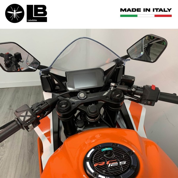 Sticker 3D Tank cap protection motorbike compatible with KTM RC 125 2022