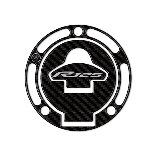 Sticker 3D Tank cap protection motorbike compatible with Yamaha R125 2019-2025 2