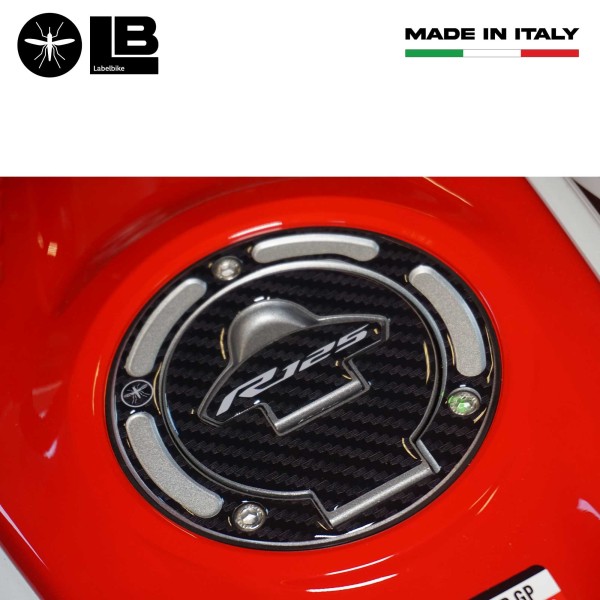 Sticker 3D Tank cap protection motorbike compatible with Yamaha R125 2019-2025