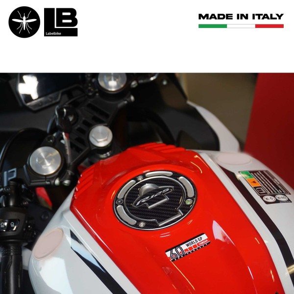 Pegatina 3D Protección tapa depósito moto compatible con Yamaha R125 2019-2025