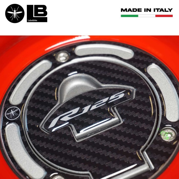 Sticker 3D Tank cap protection motorbike compatible with Yamaha R125 2019-2025