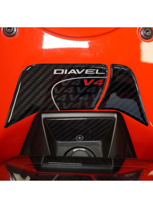 Adesivo 3D Protezione zona chiave moto compatibile con Ducati Diavel v4 2023
