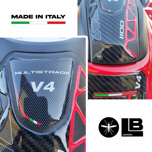 Pegatina 3D para la puerta del depósito compatible con Ducati Multistrada V4 2021-2025