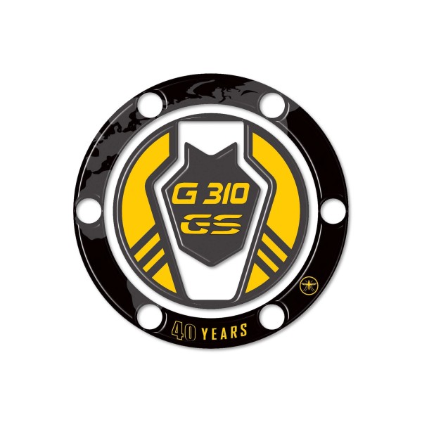 3D fuel cap sticker compatible with BMW G 310 GS 40th anniversary 2017-2023