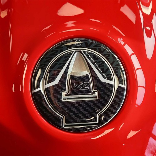                             3D αυτοκόλλητο καπάκι ρεζερβουάρ συμβατό με Ducati Streetfighter V2 2022-2024
                          