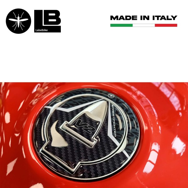 3D Tank Cap Sticker compatible con Ducati Streetfighter V2 2022-2024