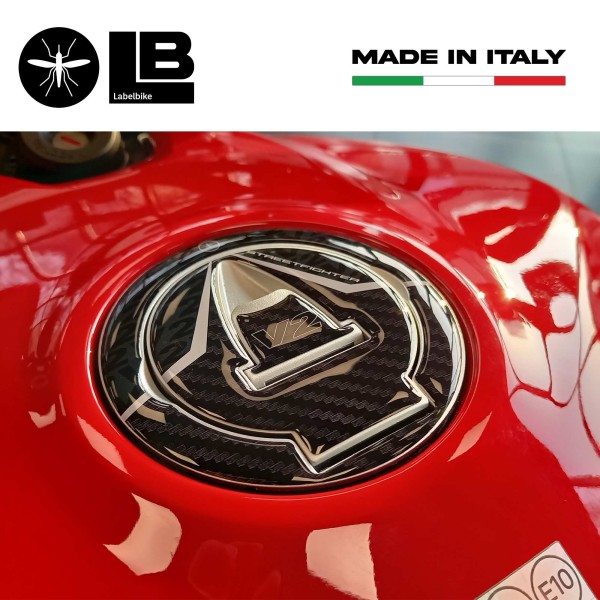 Autocollant 3D pour bouchon de réservoir compatible avec Ducati Streetfighter V2 2022-2024
