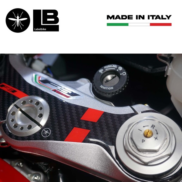 3D Gel Aufkleber Lenkgabelplatte kompatibel mit Mv Agusta F3 2021 Motorrad