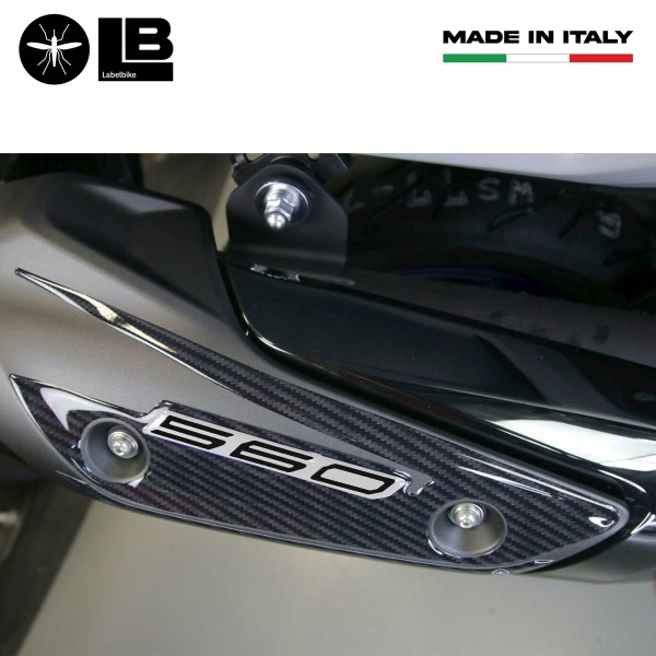 3D Gel Aufkleber Schalldämpferschutz kompatibel Yamaha Tmax 560 2020-2025