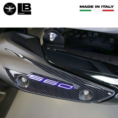 3D gel sticker muffler guard compatible Yamaha Tmax 560 2020-2025