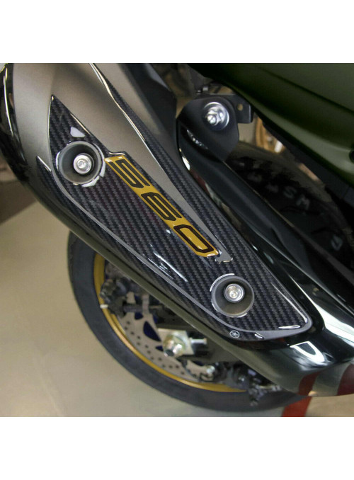 3D gel sticker muffler guard compatible Yamaha Tmax 560 2020-2025 2