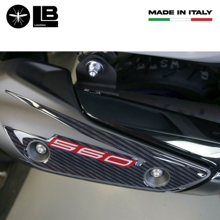 Adesivo gel 3D protezione carter marmitta compatibile Yamaha Tmax 560 2020-2025