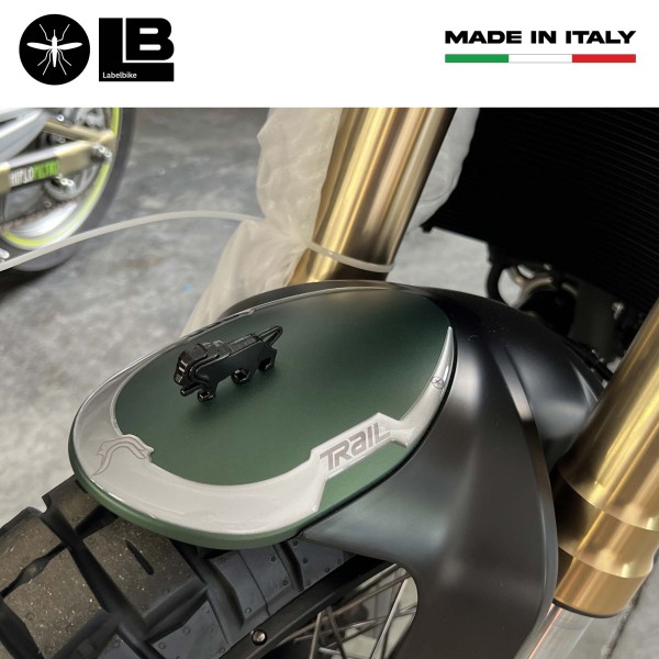 3D-Kotflügelschutz aus selbstklebendem Gel, kompatibel mit Benelli Leoncino 800 Trail