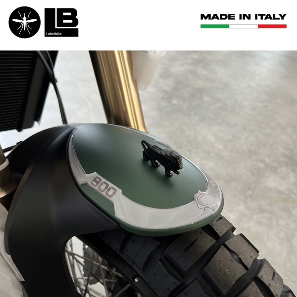 3D-Kotflügelschutz aus selbstklebendem Gel, kompatibel mit Benelli Leoncino 800 Trail