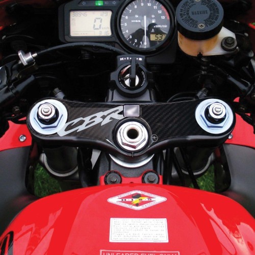 Adhésif Honda protection plaque de direction moto fourche CBR 900rr 2000-03 blanc