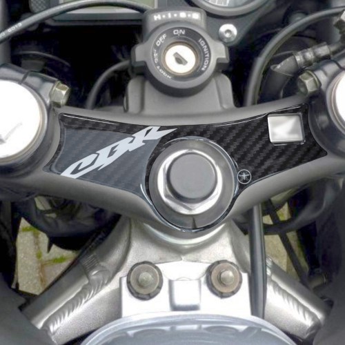 Honda sticker steering plate protection motorbike Cbr600f honda logo white