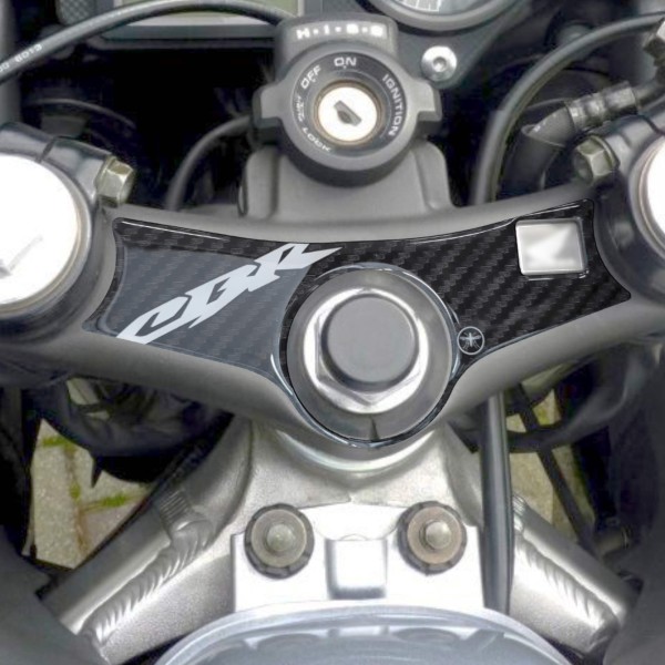 Honda αυτοκόλλητο τιμόνι προστασία πλάκα μοτοσικλέτα Cbr600f honda λογότυπο λευκό