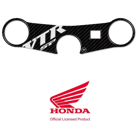 Honda sticker steering plate protection motorbike fork VTR-SP1-SP2 white logo