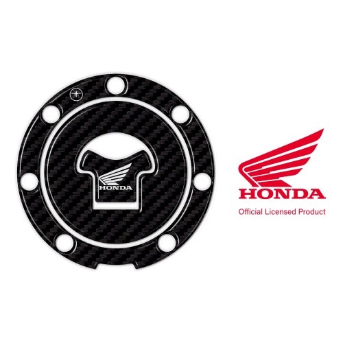                                             Αυτοκόλλητο Honda αυτοκόλλητο 7 οπών για το καπάκι του ρεζερβουάρ μοτοσικλέτας - Λευκό λογότυπο Honda
                                          