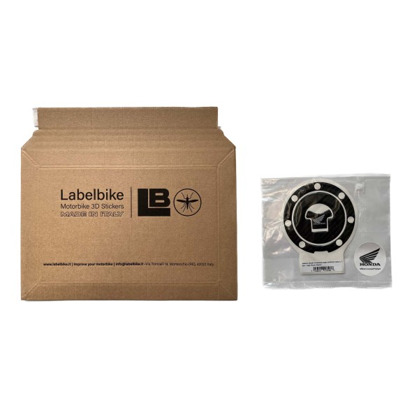 Honda Aufkleber 7-Loch-Motorrad-Tankdeckel Schutz - Weiß Honda-Logo