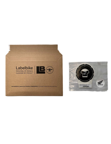 Honda Aufkleber Motorradtankdeckel Schutz ohne Löcher - Honda Logo Weiß