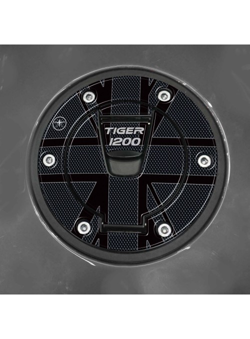Adesivo 3D Protezione tappo serbatoio moto compatibile con Triumph Tiger 1200