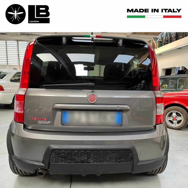 Sticker en résine gel 3D écrit Panda 100 cv emblème voiture compatible avec Fiat