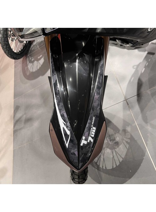 Adesivo Parafango alto moto compatibile con Yamaha Tenere 700 World Raid - Nero