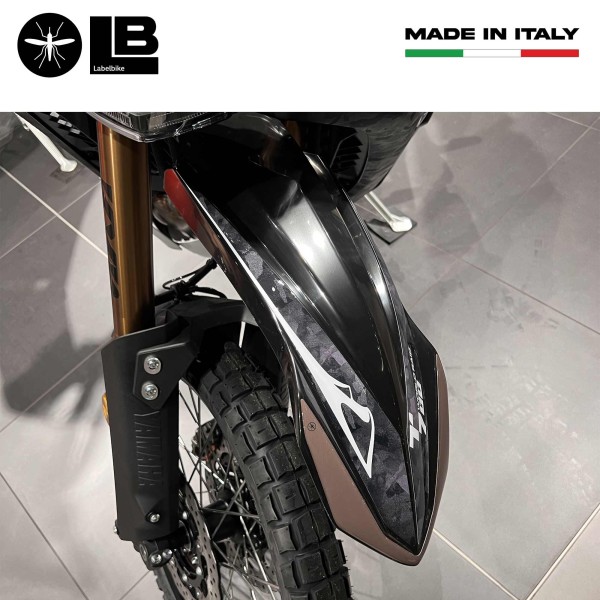 Adhesivo guardabarros alto compatible con Yamaha Tenere 700 World Raid - Negro