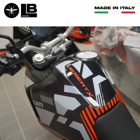Autocollant de protection de réservoir compatible avec Ducati DesertX 2023-5